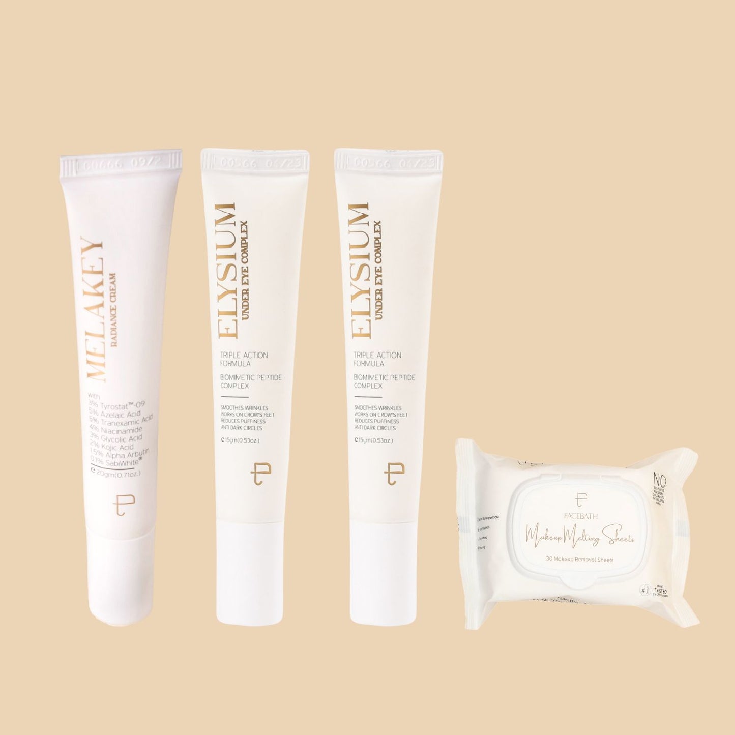 BUY MELAKEY, GET 2 x ELYSIUM & 1 x MAKEUP MELTING WIPES FREE