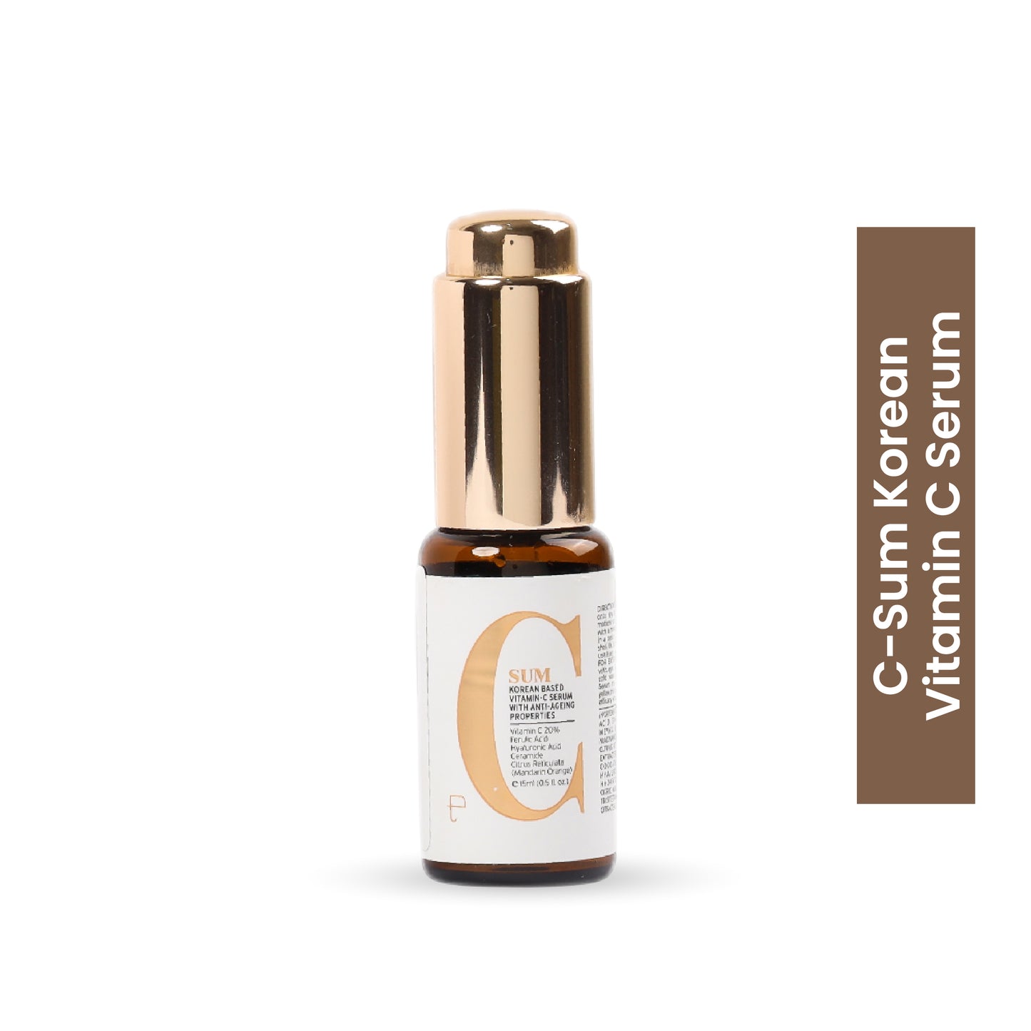 C-Sum Clinically Tested 20% Korean Vitamin C Serum For Anti Pigmentation Dark Spots & Glow - For All Skin Types | 15ml