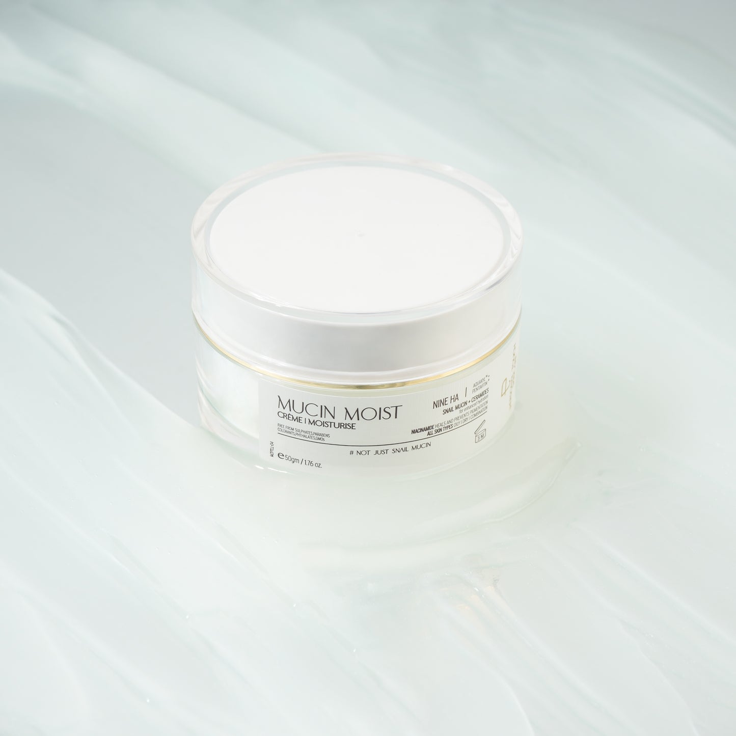 Mucin Creme - All in 1 Snail Mucin Creme Gel | 9 Types of Hyaluronic Acid | Niacinamide | Ceramides