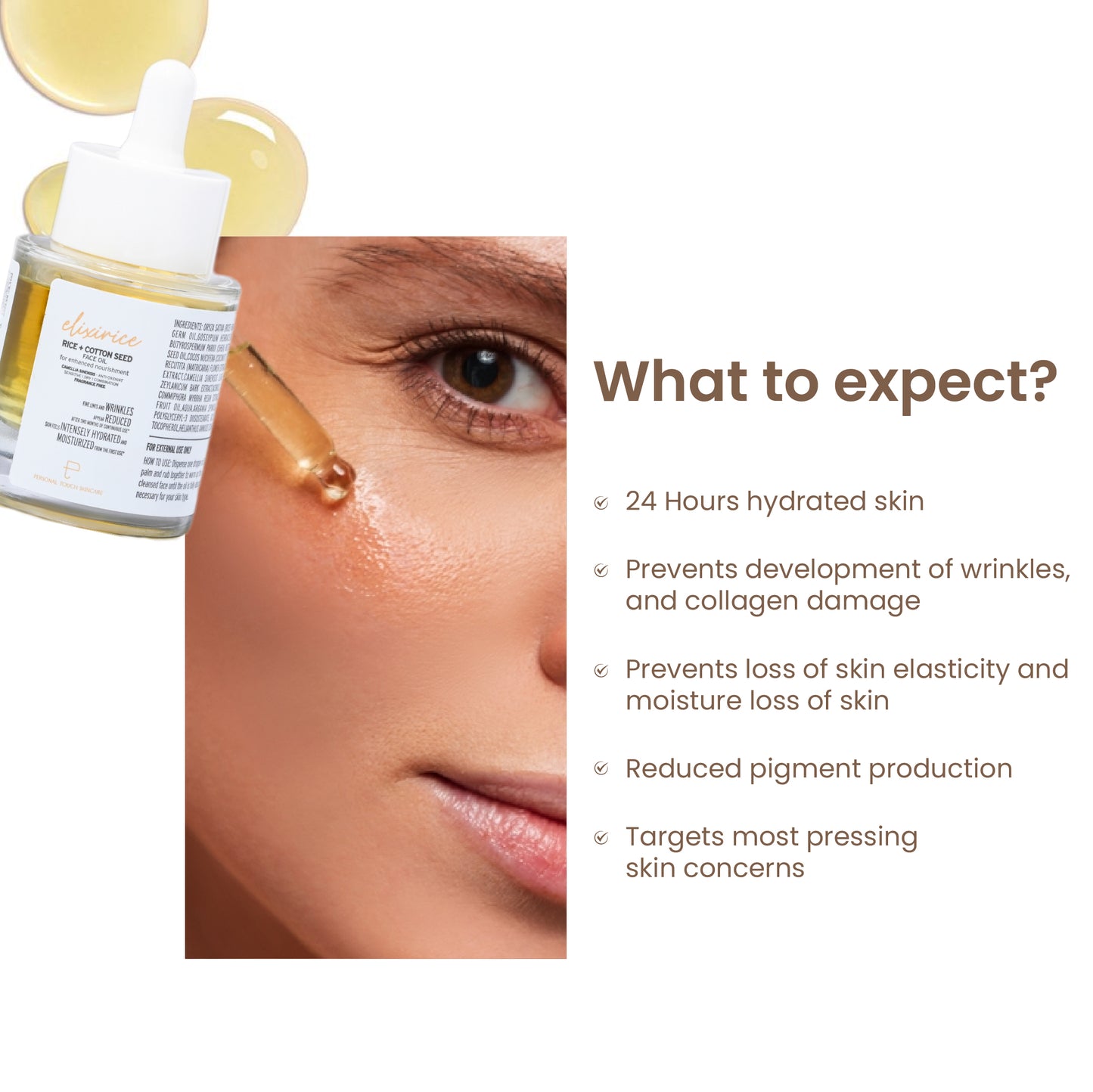 Elixirice With US Patented Bio Elixir & Cotton Seed  Oil | Anti Ageing | Hydration | Glow | 30g