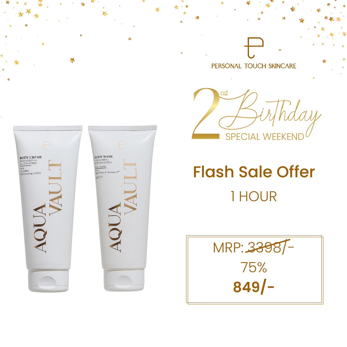 FLASH OFFER - AQUA VAULT BODY WASH & CREAM