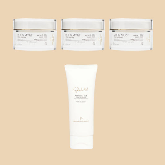 BUY 1 GET 4 (COMBO OF 3 x MUCIN CREME & 1 x SKINDAM)