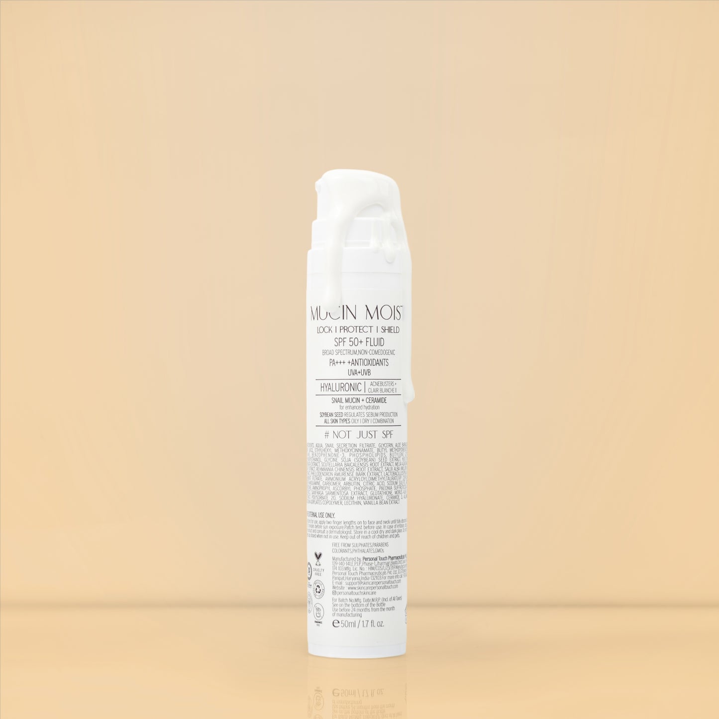Mucin SPF 50+++ World’s First Snail Mucin Sunscreen Sweat & Water Resistant All Skin Types