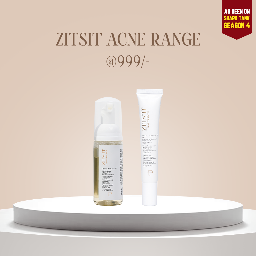 COMBO OF ZITSIT ACNE RANGE - ZITSIT FACEWASH & SPOT CORRECTOR