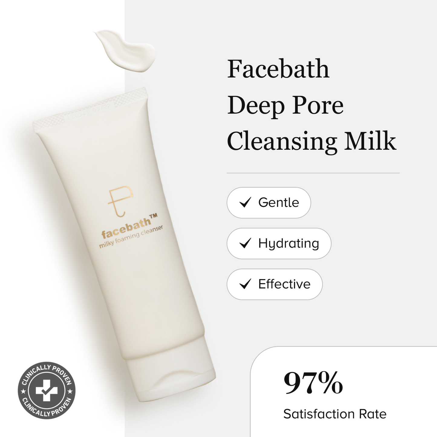 Facebath Deep Cleansing Facewash All Skin Types Niacinamide Pigmentation Correction - Oily, Normal & Combination Skin | 50ml/100ml