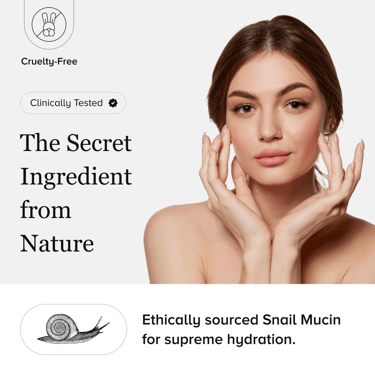 Mucin Moist Serum - World’s 1st Snail Mucin | 9 Hyaluronic Acids | Ceramides | Niacinamide - For All Skin Types